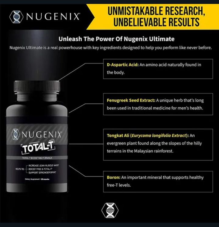 Nugenix total t one month supply 60 count